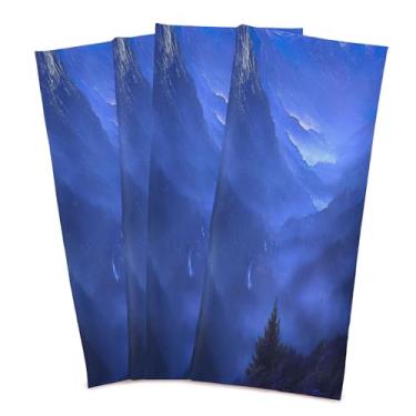 Imagem de xigua Conjunto de 6 panos de prato de cozinha Majestic Mountains, macios e altamente absorventes de secagem rápida para limpeza de pratos e limpeza manual, 71 x 45 cm