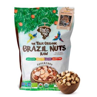 Imagem de Castanha-do-Pará Orgânica Sem Sal Quebrada  Ideal para Culinária, Rica