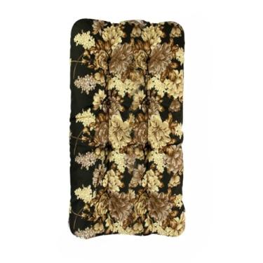 Imagem de Almofada Futon Grande 120x60x15cm Assento Macio para Cadeira Sofá Balanço Pallet Banco e Colchonete Decorativo(Dourada)