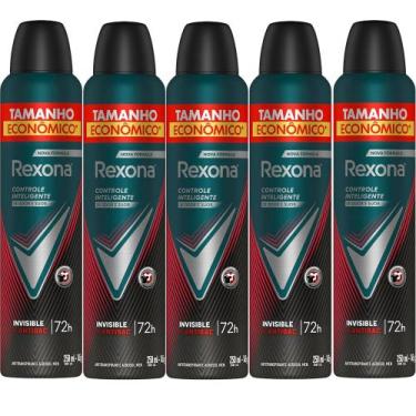 Imagem de Kit Desodorante Rexona Aerosol Antibacterial Invisible 250ml - 5 Unida