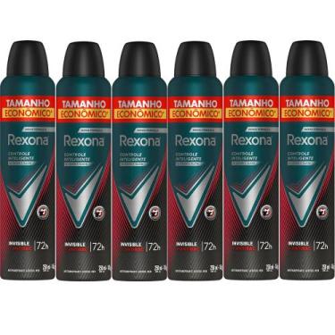 Imagem de Kit Desodorante Rexona Aerosol Antibacterial Invisible 250ml - 6 Unida