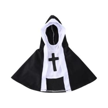 Imagem de Fantasia De Halloween Para Gatos, Roupa Engraçada De Irmã Jesus Para G