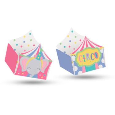 Imagem de 24 Forminhas Circo Rosa decoração festa aniversário - Não informado