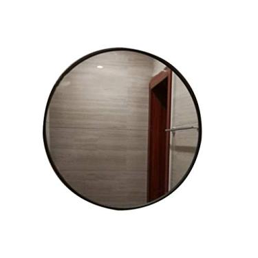 Imagem de Espelho de maquiagem espelho de penteadeira redondo espelho de maquiagem montado na parede grande espelho de barbear espelho de aumento chuveiro espelho de maquiagem quarto sala de estar corredor