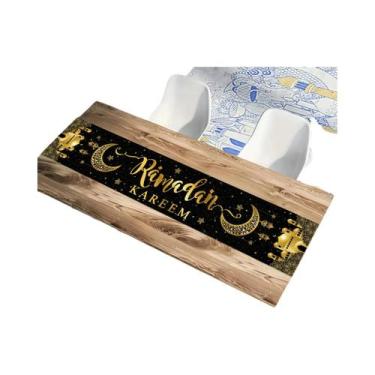 Imagem de Caminho De Mesa Xadrez Festivo De Natal Com Laço, Decoração Durável De