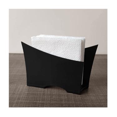 Imagem de Porta Guardanapo de Mesa Preto Buffet Restaurante Bar 10un