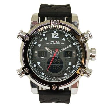 Imagem de Relógio Masculino Weide AnaDigi WH-5205 Prata e Preto-Masculino