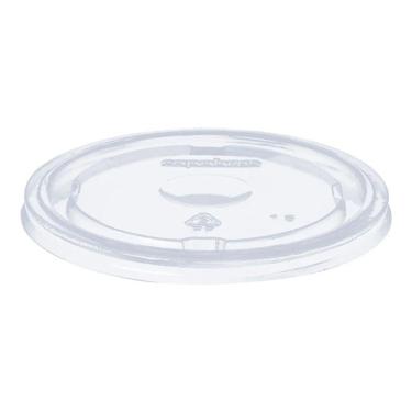 Imagem de Tampa Para Copo De Isopor Transparente 240ml - 50 Unidades