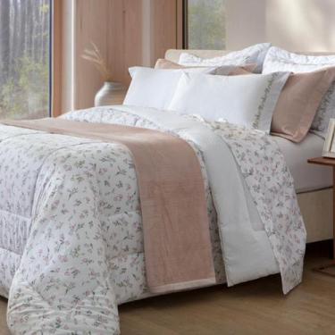 Imagem de Jogo De Cama Queen Kacyumara Algodão Egípcio 200 Fios 4pçs, Rosale
