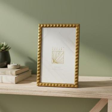 Imagem de Porta Retrato Ferro 10x15 Moldura Metálica Moderna Design Minimalista 