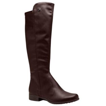 Imagem de Bota Feminina Dakota D0641 Cano Longo Almeria com Zíper Cor:ChocolateT