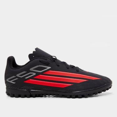 Imagem de Chuteira Society Infantil Adidas F50 Club, Chumbo, 36