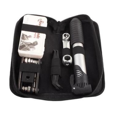 Imagem de Kit Ferramenta Bicicleta Com Mini Bomba - Luatek