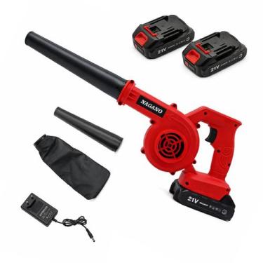 Imagem de Soprador e Aspirador de Folhas a Bateria Portátil 48v 2 Baterias - Nag