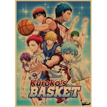 Imagem de Pôster Kuroko's Basketball Vintage Kraft Paper Art 20x30 cm - taiyuank
