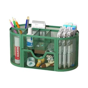 Imagem de Organizador De Mesa Em Metal Com Grande Capacidade, Suporte Para Canet