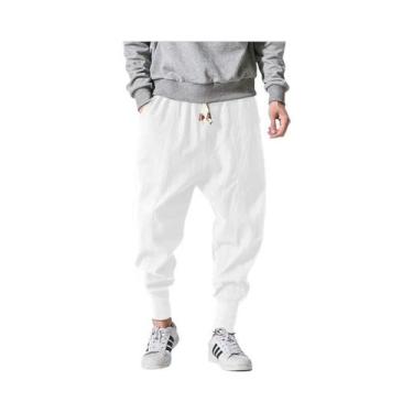 Imagem de Calças Jeans Masculinas De Perna Larga Em Algodão Confortáveis Para Us