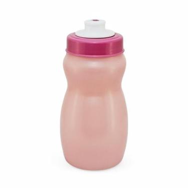 Imagem de Garrafa Infantil Squeeze Escolar 300ml Personagens Plasutil, Lisa rosa