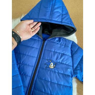 Imagem de Jaqueta Sonic Infantil Puffer Forro de Fibra Outono - Inverno Menino S