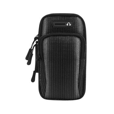 Imagem de Bolsa De Braço Esportiva Multifuncional Para Corrida, Academia E Caminhada Com Zíper E Saída Para Fone