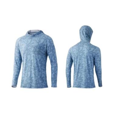 Imagem de Camiseta De Pesca Masculina De Manga Longa Com Proteção UV, Respirável