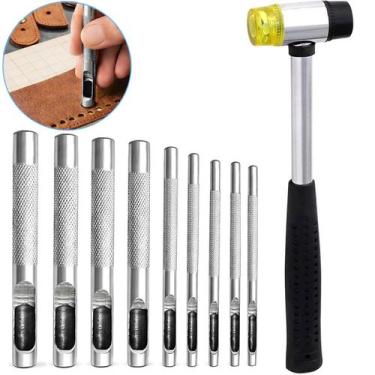 Imagem de Furador Couro Borracha 2.5mm a 10mm Martelo Ponta Dupla - Premier