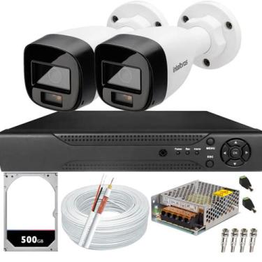 Imagem de Kit 2 Câmera De Segurança Intelbras Vhd 3220b Full Color Com Áudio Dvr