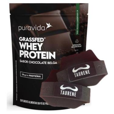 Imagem de Whey Protein Concentrado Chocolate Belga 450g Luva PuraVida