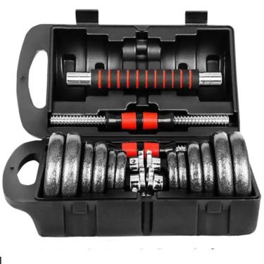 Imagem de Kit Halter Gold Sports Dumbbell Até 30kg - Multinível-Unissex