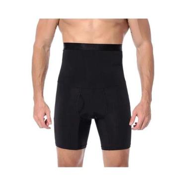 Imagem de Shorts De Compressão Para Fitness Masculinos Com Cintura Alta E Contro