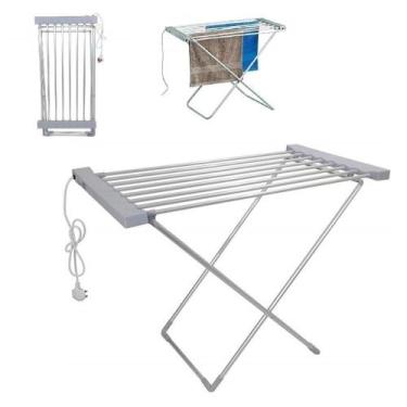 Imagem de Varal De Chao Aquecedor Secador De Roupas Toalheiro Quente Eletrico La