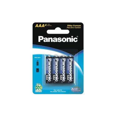 Imagem de Pilha Palito Aaa Comum C/ 4 Unidades Panasonic