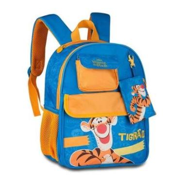 Imagem de Mochila Costas Infantil Tigrão Bolsa Escolar Crianças-Unissex