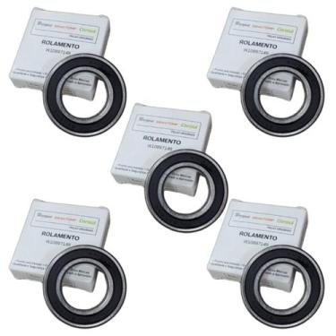 Imagem de Kit 5 Rolamento Lavadora Brastemp Consul 6006 2rs W10897149 - BRASTEMP