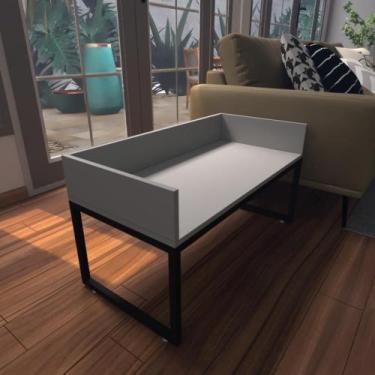 Imagem de Cama Cachorro Caes Pequenos Casa Pet Caminha Casinha Mdf Cinza - BeB