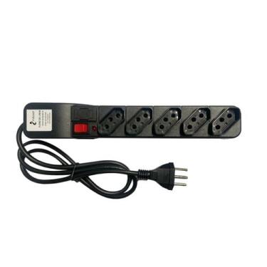 Imagem de Filtro De Linha Indusat 5 Tomadas Régua Com Fusível Cabo 1m
