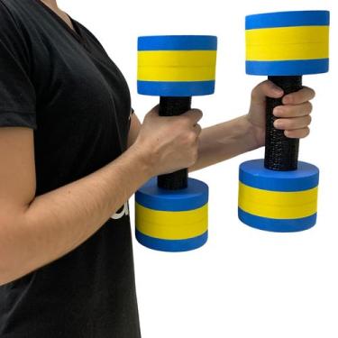 Imagem de Halter de Fisioterapia Aquática Piscinas e Clubes DF4016-AZ 2-3Kg Azul