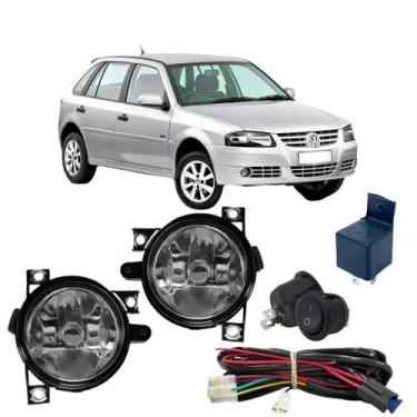 Imagem de Kit farol auxiliar milha volks gol g4 2006 a 2014 vidro - AI