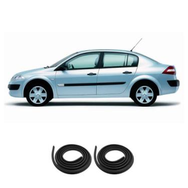 Imagem de Kit Borracha Vedação 2 Portas Traseira Megane 2006 Em Diante - sem mar