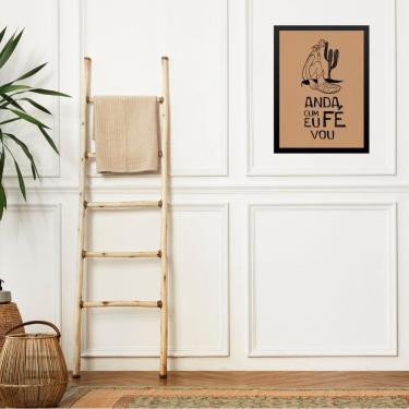 Imagem de Quadro Decorativo Anda Com Fé Eu Vou 45x34cm