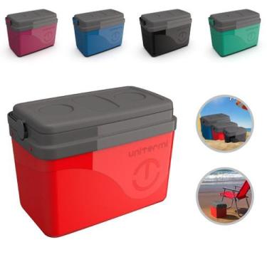 Imagem de Caixa Térmica Cooler com Alça 15 Litros Praia Compacto Pesca Unitermi,