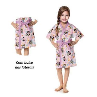 Imagem de Roupão Infantil Minie Lepper Licenciado Banho e Piscina, M