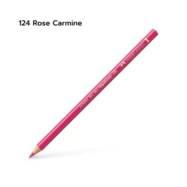 Imagem de Lápis de Cor Faber Castell Polychromos Avulso, 124 Rose Carmine