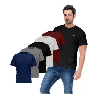 Imagem de Camiseta Masculina Camisas Slim Voker 100% Algodão - Voker - Polo Voke