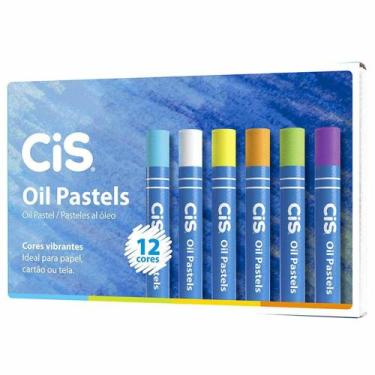 Imagem de Giz Pastel Oleoso Cis 12 Cores