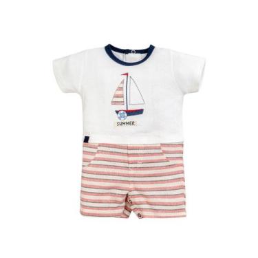 Imagem de Macacão Menino Barcos Anjos Baby, Estampado, P