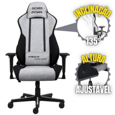 Imagem de Cadeira Gamer Escritório Rosa Pink Mad Racer V8 Turbo Pcyes Com Rodas 