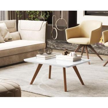 Imagem de Mesa Centro Decor Premiun Sala Pés De Madeira