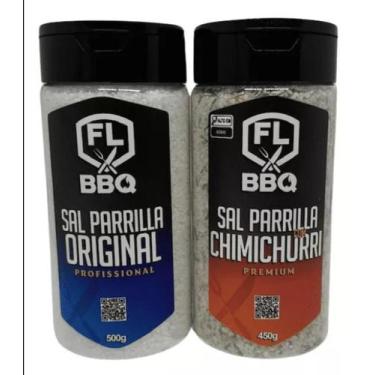 Imagem de Kit churrasco sal de parrilla original e chimichurri flbbq - kit flbbq