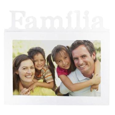 Imagem de Porta Retrato Família 20x15cm Branco - Gici Decor